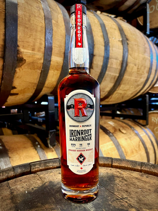 Ironroot Republic Harbinger 115 Straight Texas Bourbon