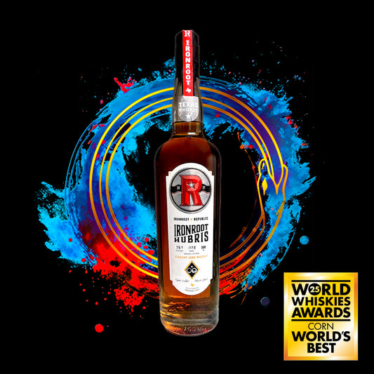 Ironroot Republic Hubris Straight Corn Whiskeyのボトル画像